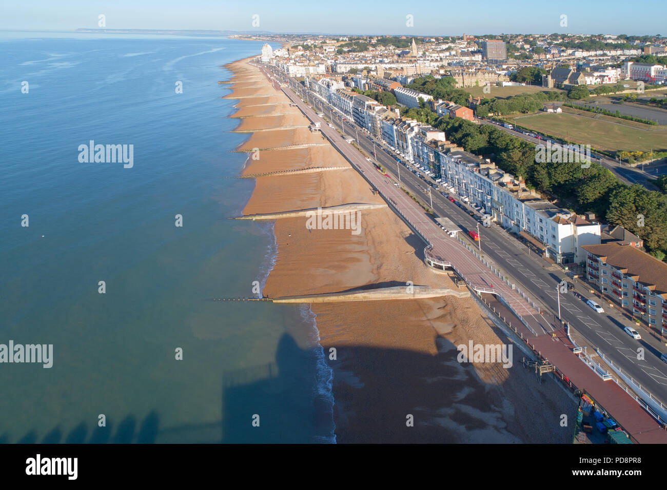 hastings seafront on the east sussex coast Stock Photo Alamy