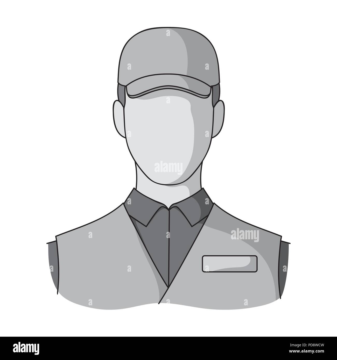Man single icon in monochrome style.Man, vector symbol stock ...