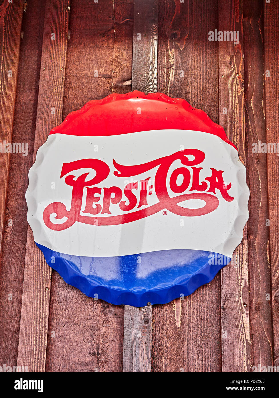 Pepsi Cola Bottle Cap Sign High Resolution Stock Photography And Images Alamy