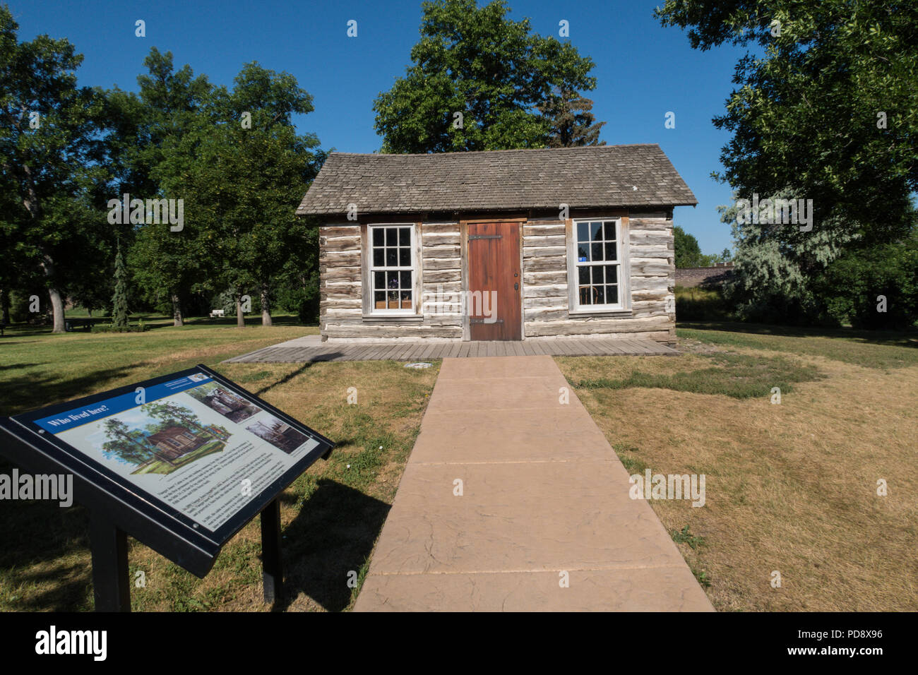 Vinegar Jones' Cabin in Gibson Park is an 1884 historic site, Falls