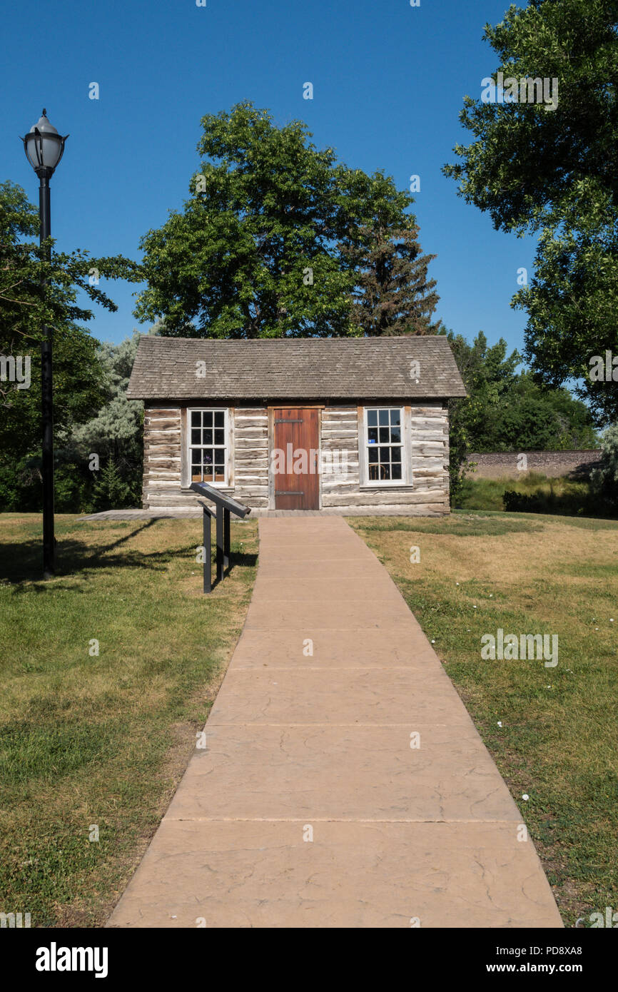 Vinegar Jones' Cabin in Gibson Park is an 1884 historic site, Falls