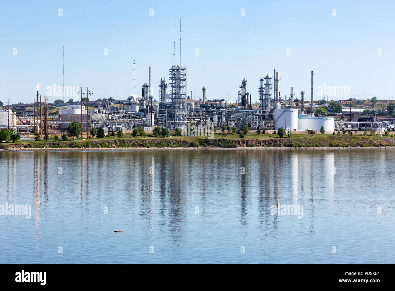 Calumet Montana Refining on the Missouri River in Great Falls, Montana