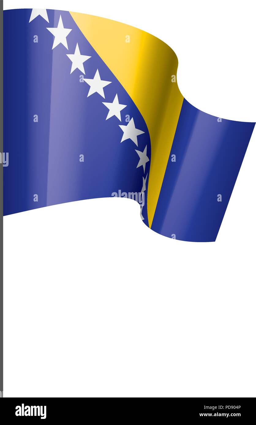 Official flag of bosnia Stock Vector Images - Alamy
