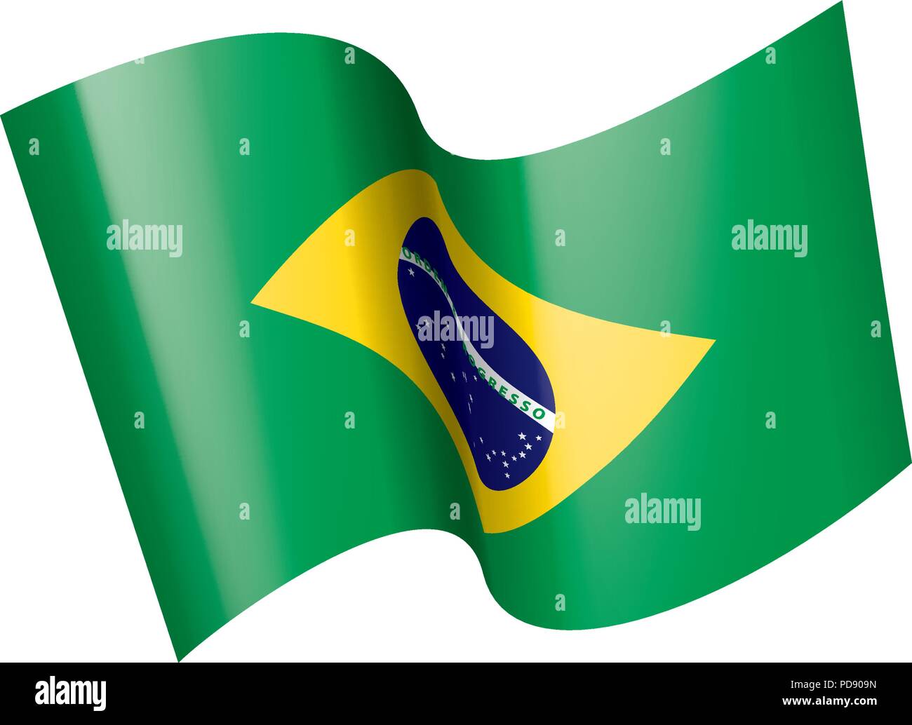 Brazil Flag, Vector Illustration Stock Vector Image & Art - Alamy