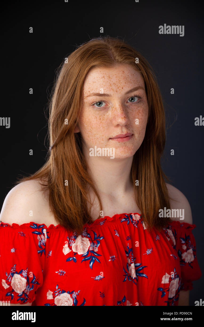 Old Woman Freckle Red Hair Stock Photos Old Woman Freckle Red