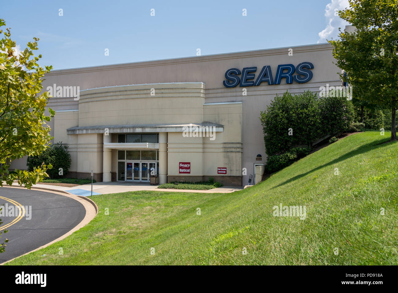 Entrance to Sears store at Dulles Town Center in Loudon County