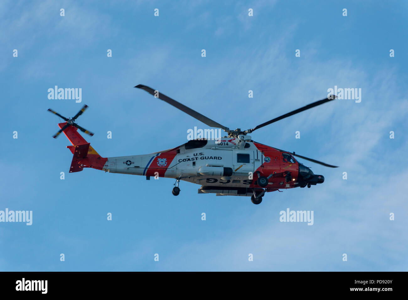 US Coast Guard Helicopter Stock Photo Alamy