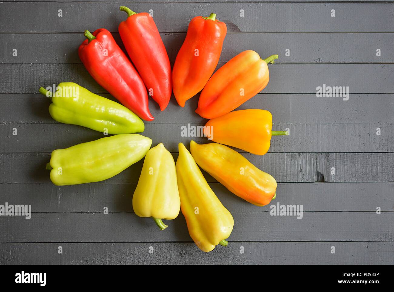 color spectrum of pepper Stock Photo Alamy