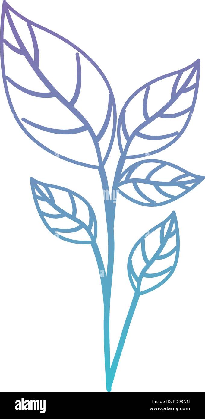 branch with leafs ecology icon Stock Vector Image & Art - Alamy