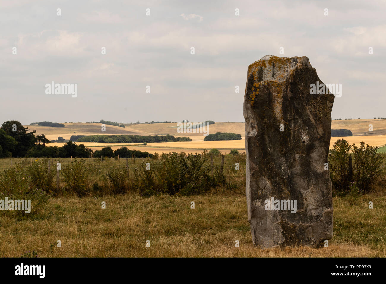 Standing Stone at Avebury Stock Photo
