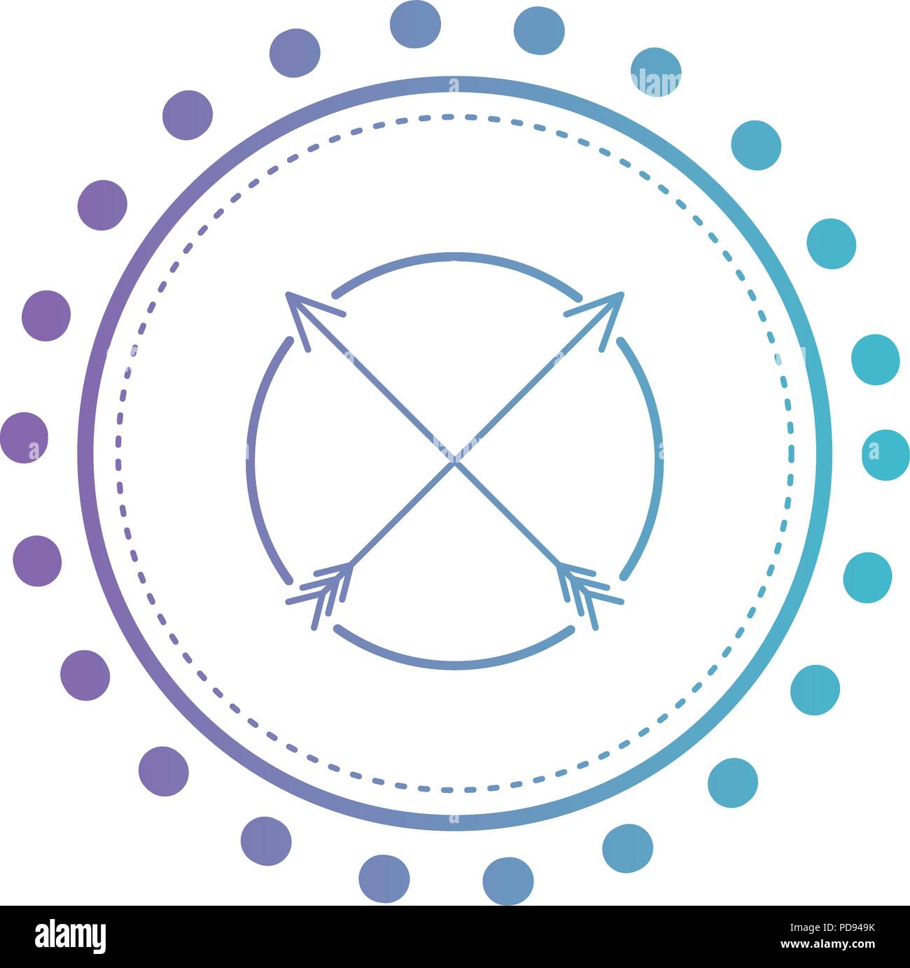 circular frame with arrows Stock Vector Image & Art - Alamy