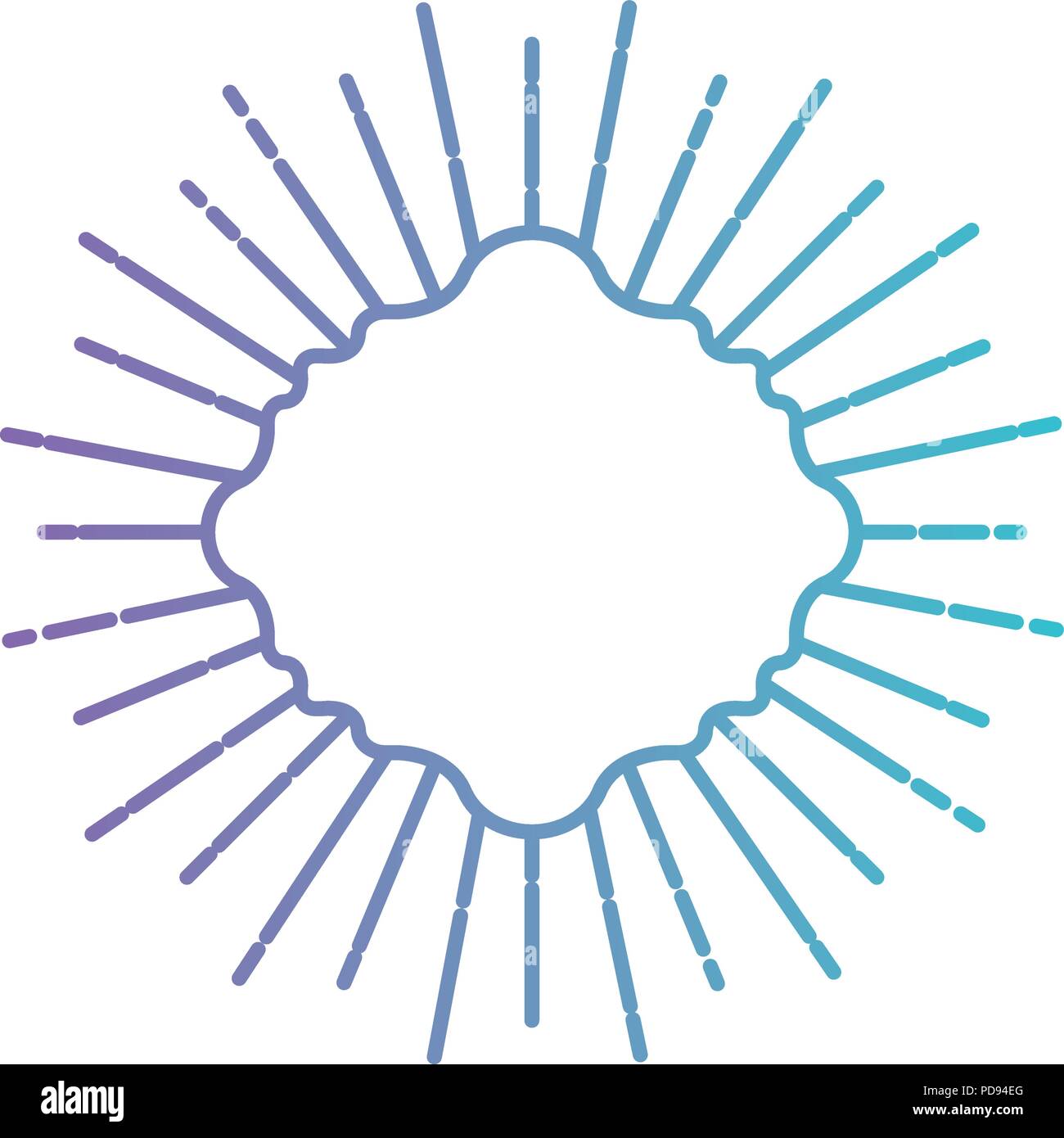 classic frame with burst Stock Vector Image & Art - Alamy