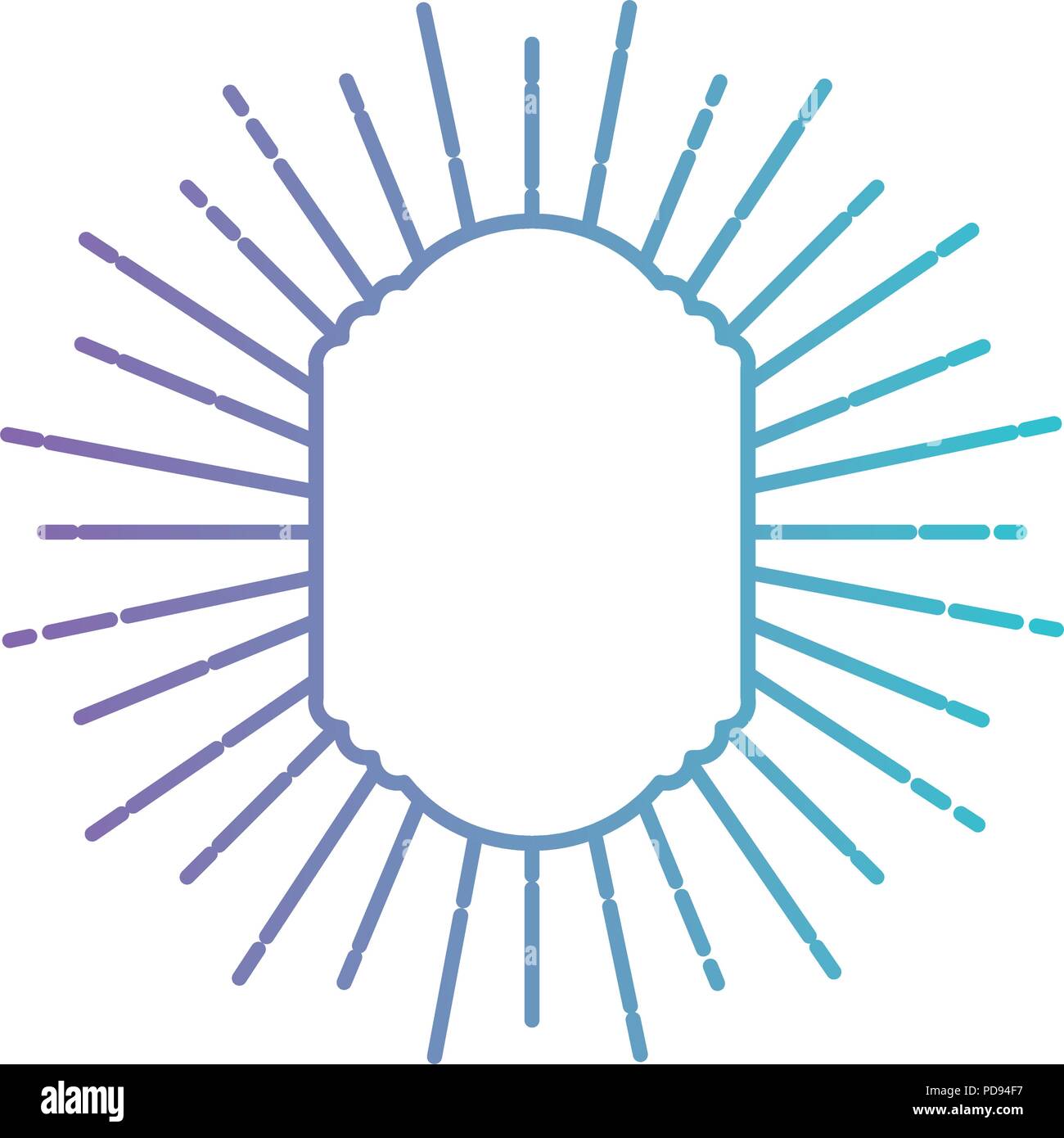 classic frame with burst Stock Vector Image & Art - Alamy