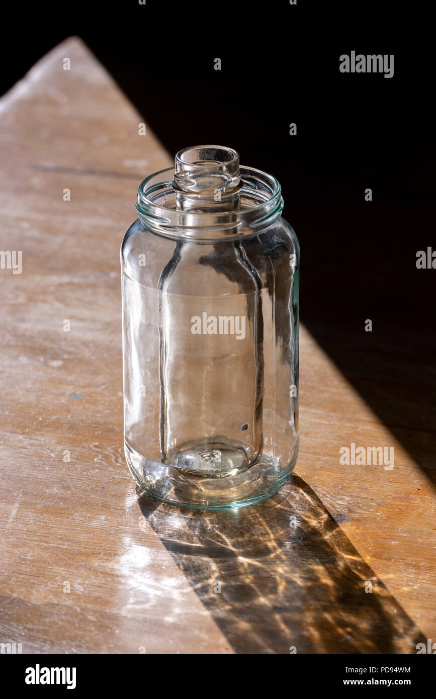 Glass bottles in the sun Stock Photo Alamy