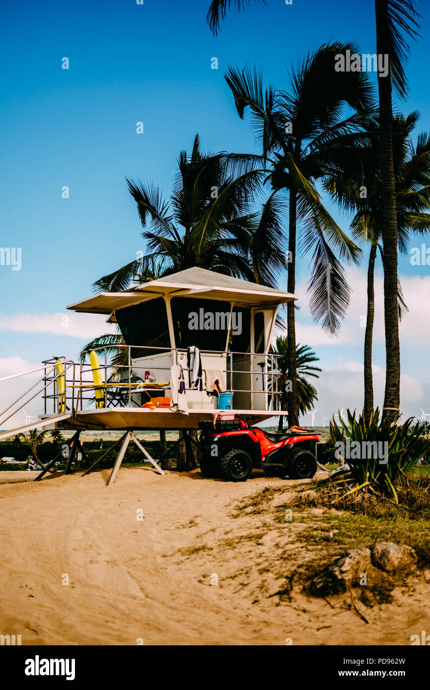 Coastline Hawaii Pill Box Trail Stock Photo Alamy