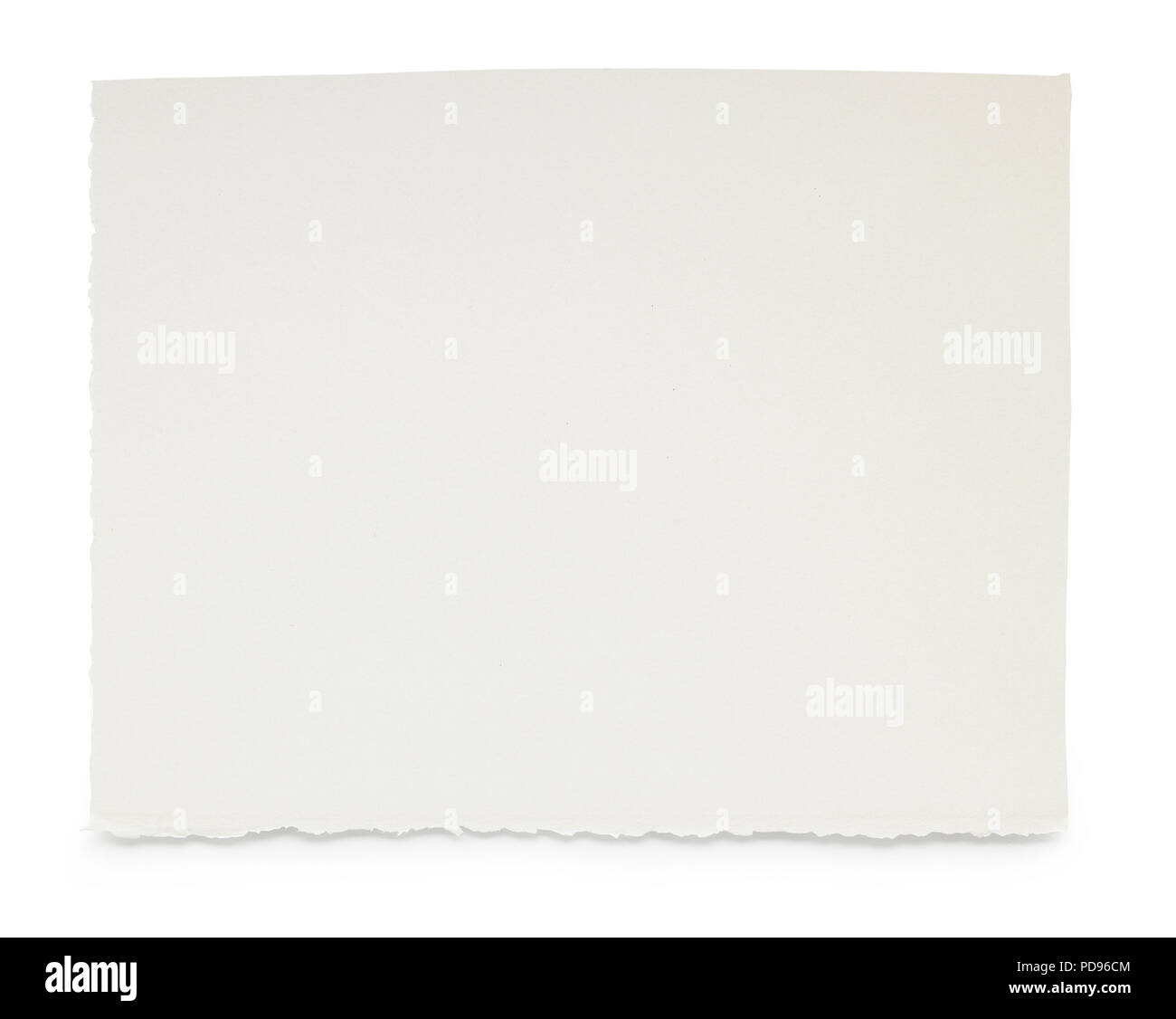Sheet of white paper Stock Photo