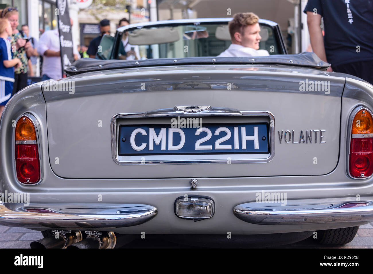 1970 Astron Martin DB6 Volante convertible Stock Photo - Alamy