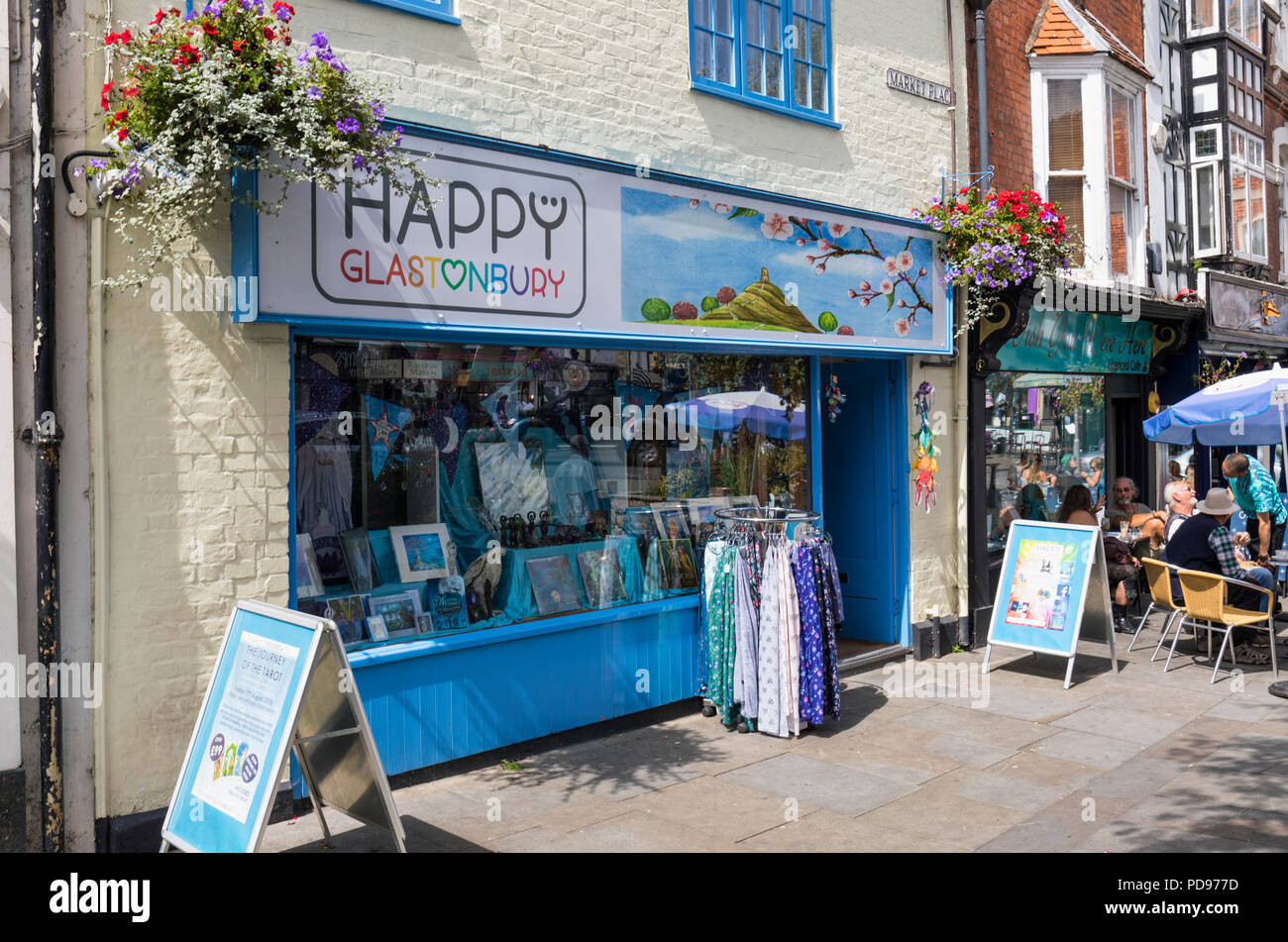 Happy Glastonbury gift shop, Market Place, Glastonbury town centre