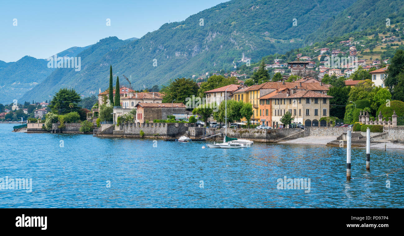 Scenic view in Tremezzo, Lake Como, Lombardy (Lombardia), Italy. Stock Photo