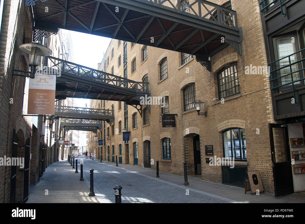 London Docklands St Saviours Dock Area Stock Photo Alamy
