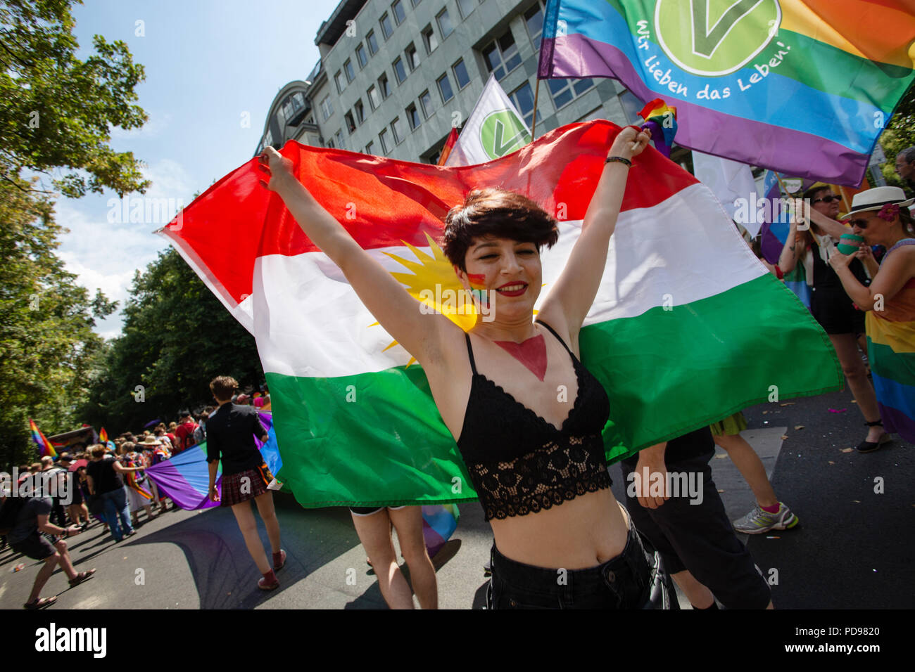 Christopher Street Day Pride parade, Berlin, Germany Stock Photo
