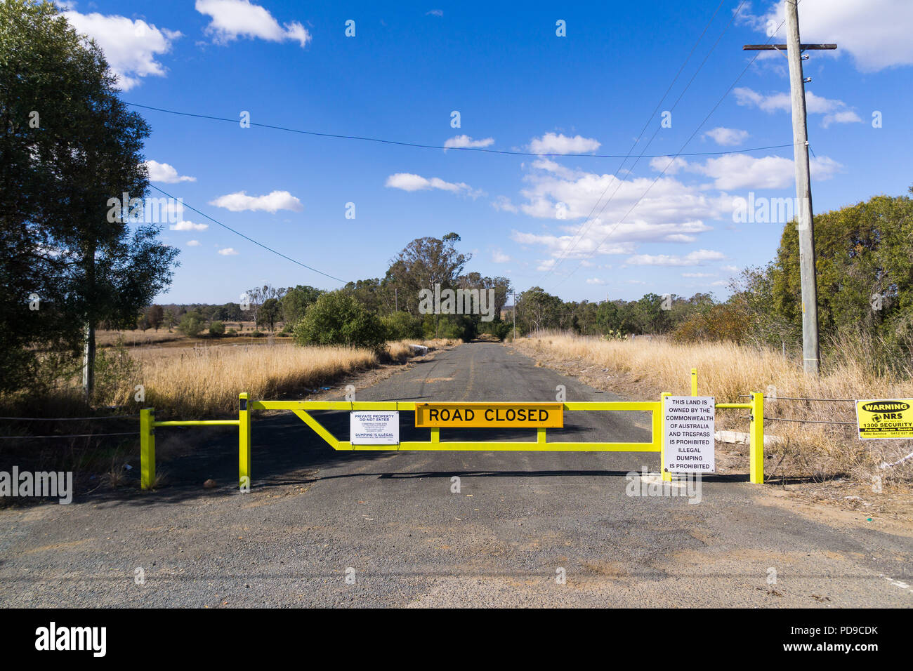 Land at Badgerys Creek Sydney that will be the site of the new Western Sydney Airport Stock Photo
