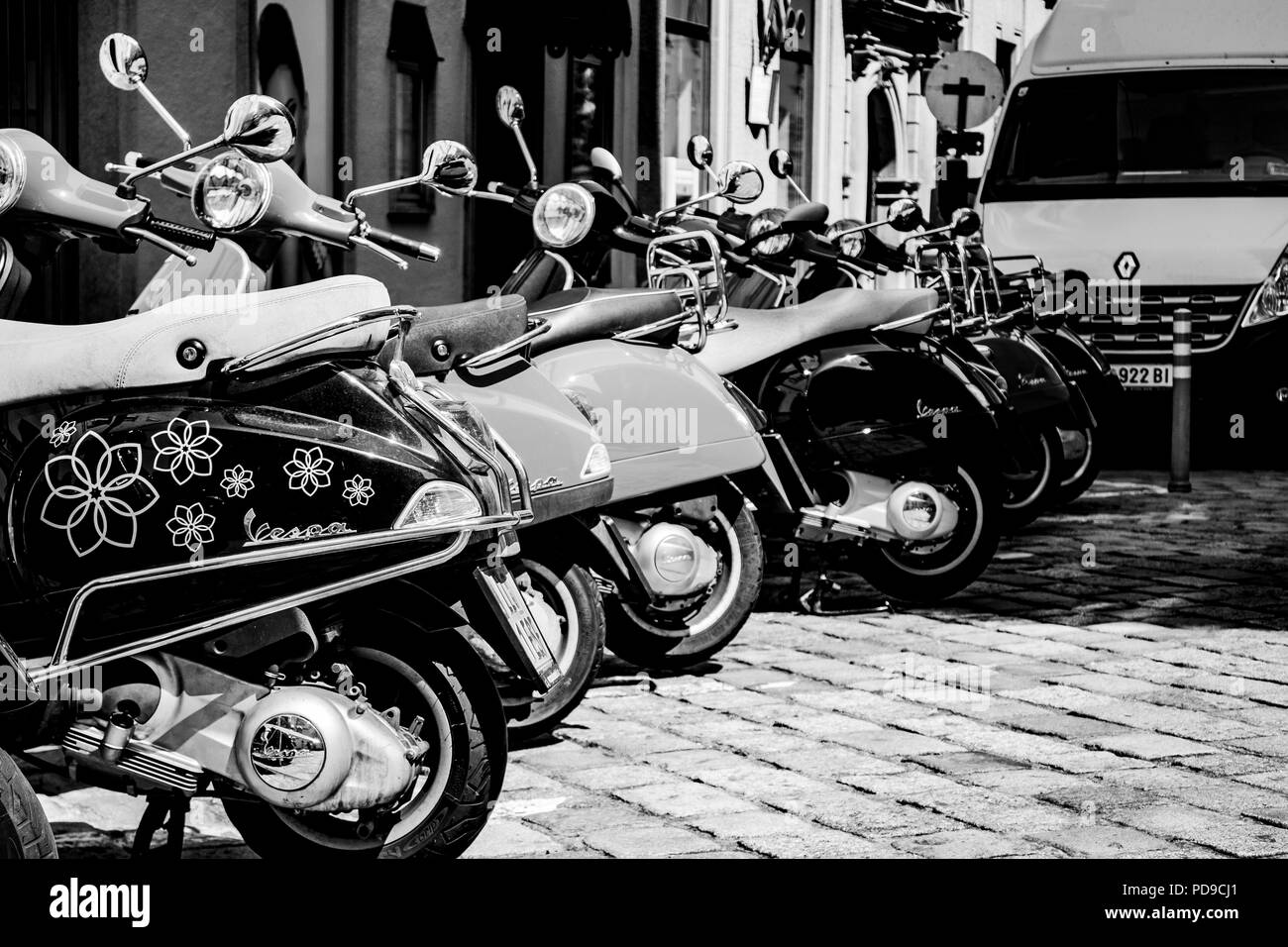 Motorcycles in the summer Stock Photo