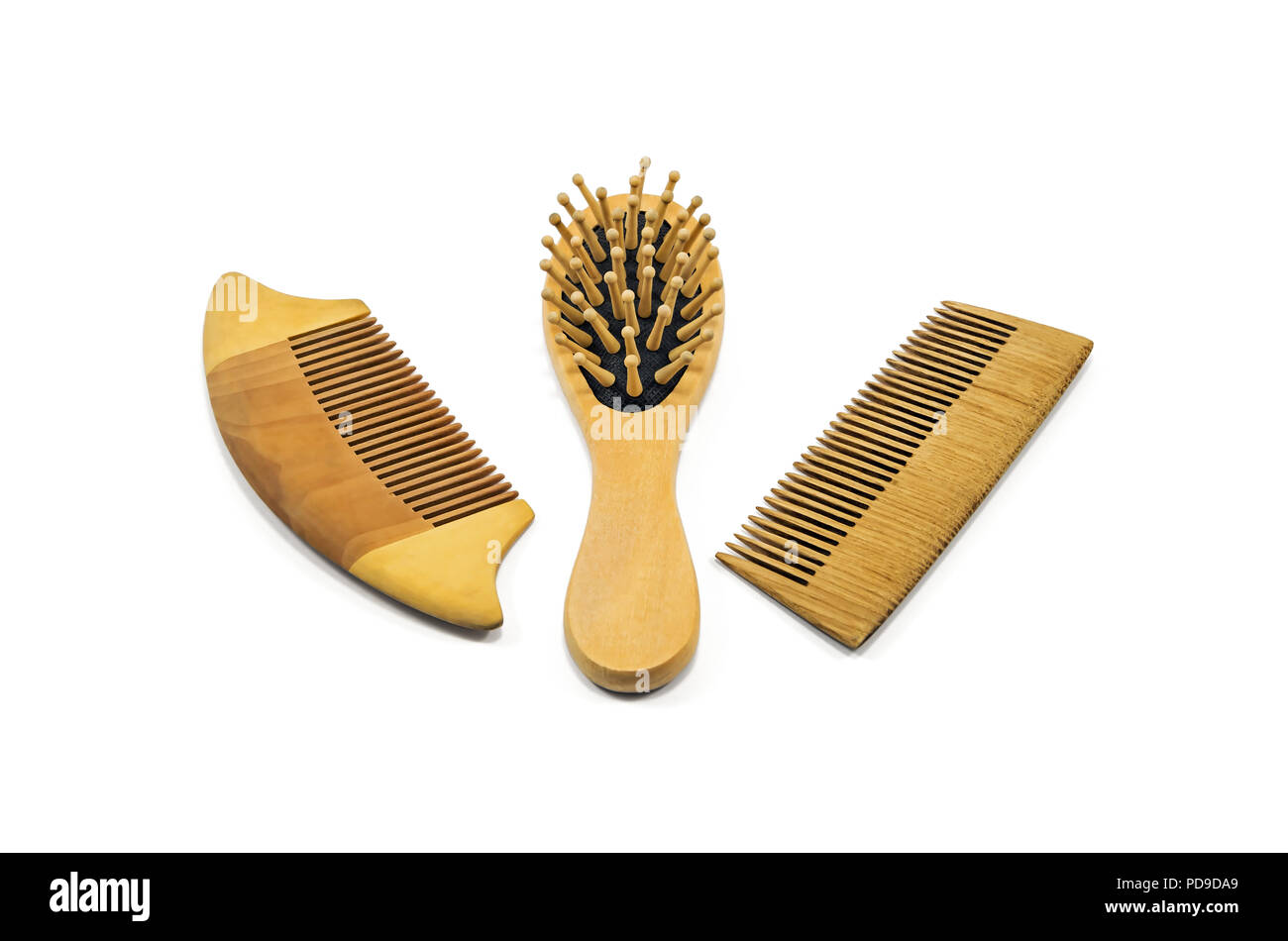 The Kit An Environmentally Friendly Wooden Hairbrush On A White