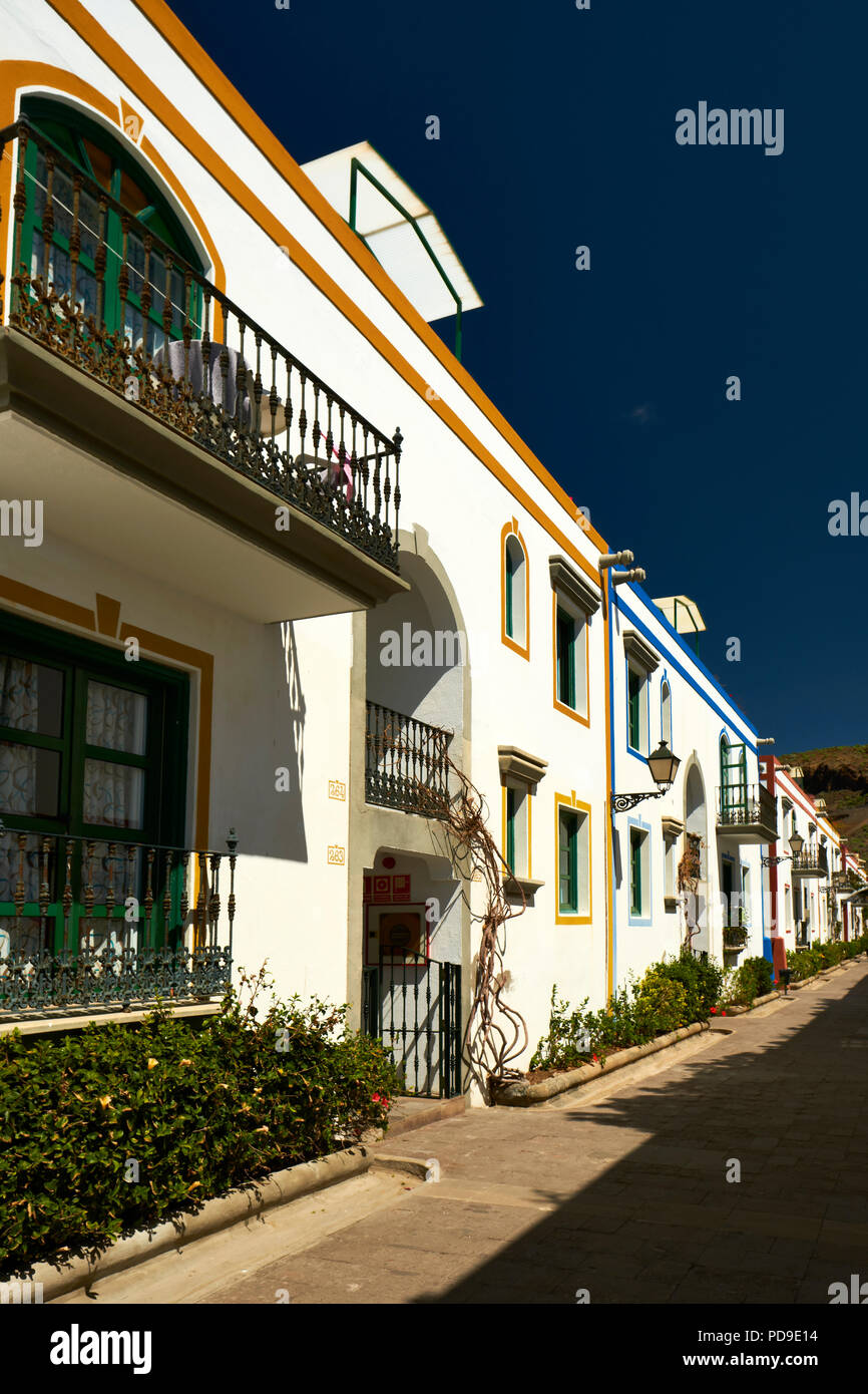 Puerto de Mogan, a beautiful, romantic fishing village on Gran Canaria, Spain Stock Photo