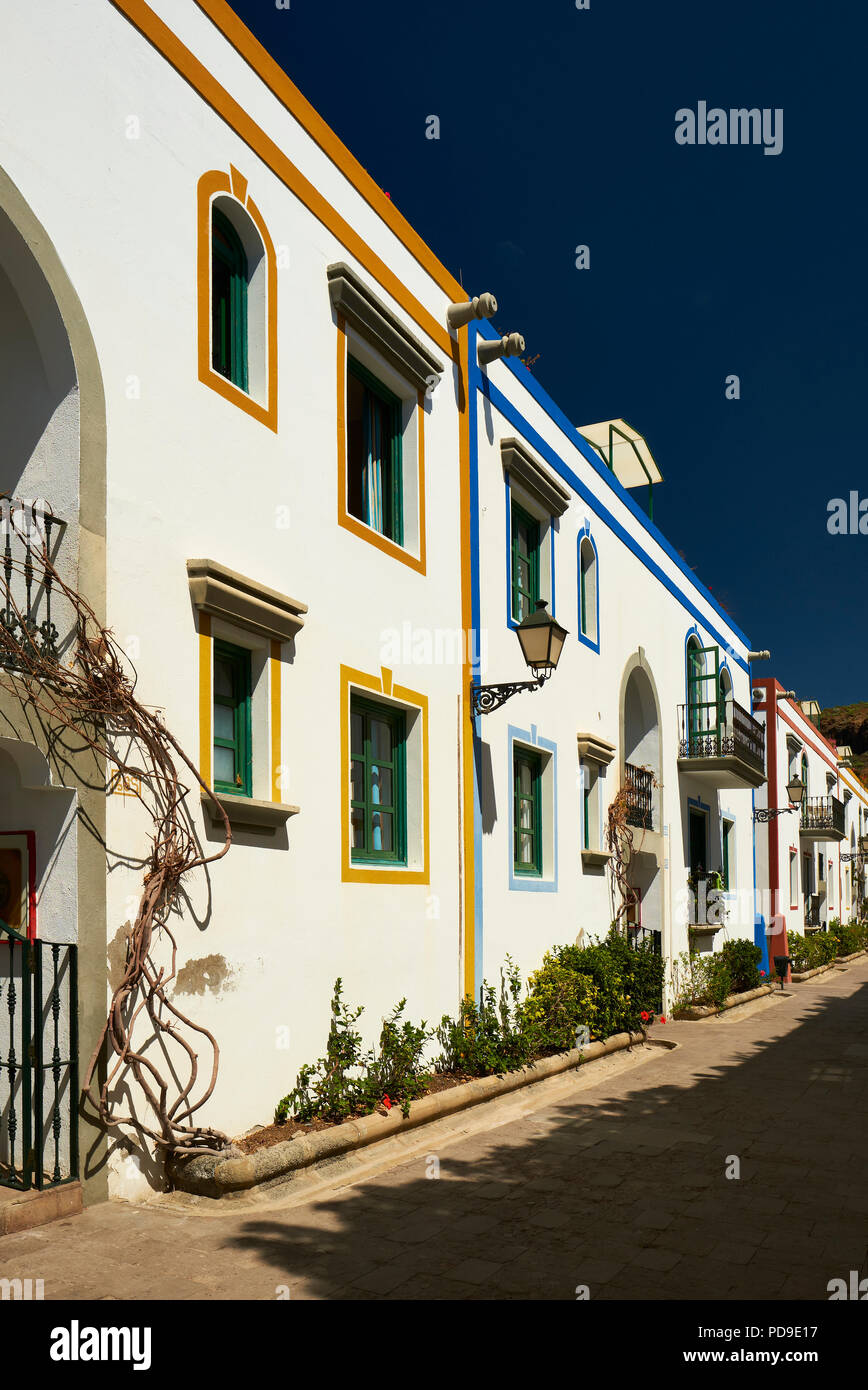 Puerto de Mogan, a beautiful, romantic fishing village on Gran Canaria, Spain Stock Photo