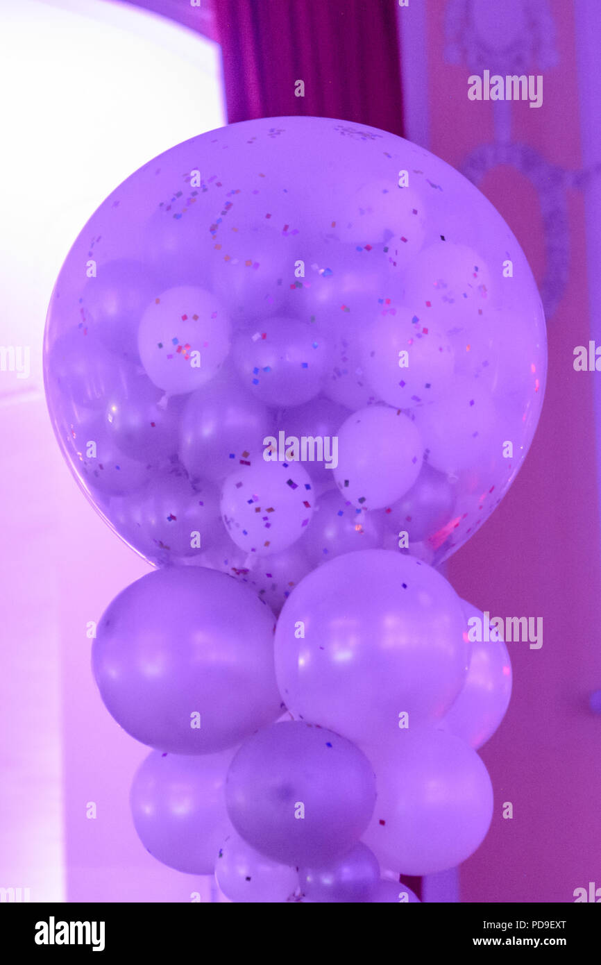 Pink and purple balloons hires stock photography and images Alamy