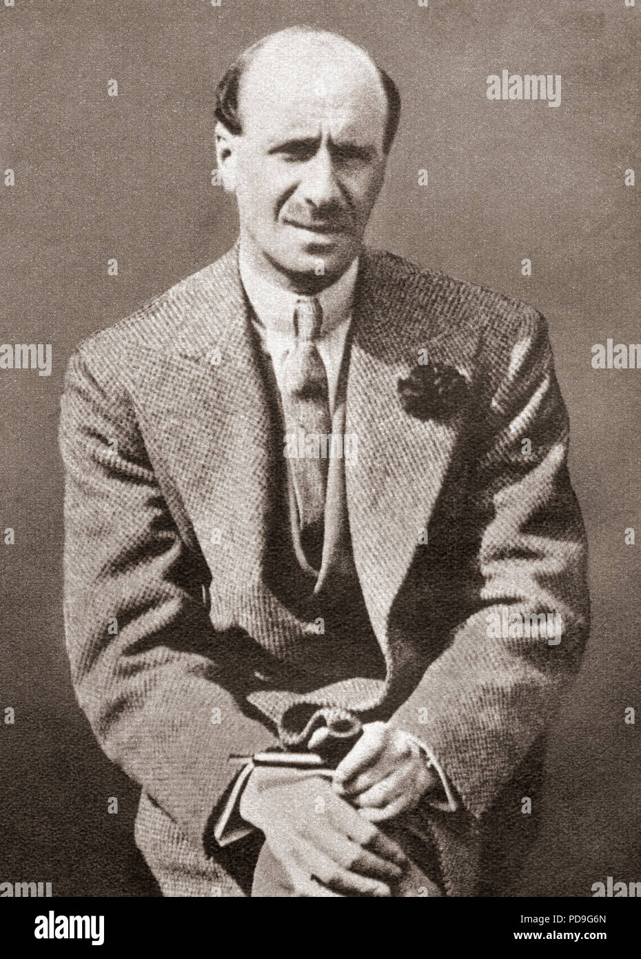 Clarence Charles Hatry, 1888–1965.  English company promoter, financier, bankrupt, bookseller and publisher. The fall of the Hatry group in September 1929 was a possible contributing factor to the Wall Street Crash of 1929.  From These Tremendous Years, published 1938. Stock Photo