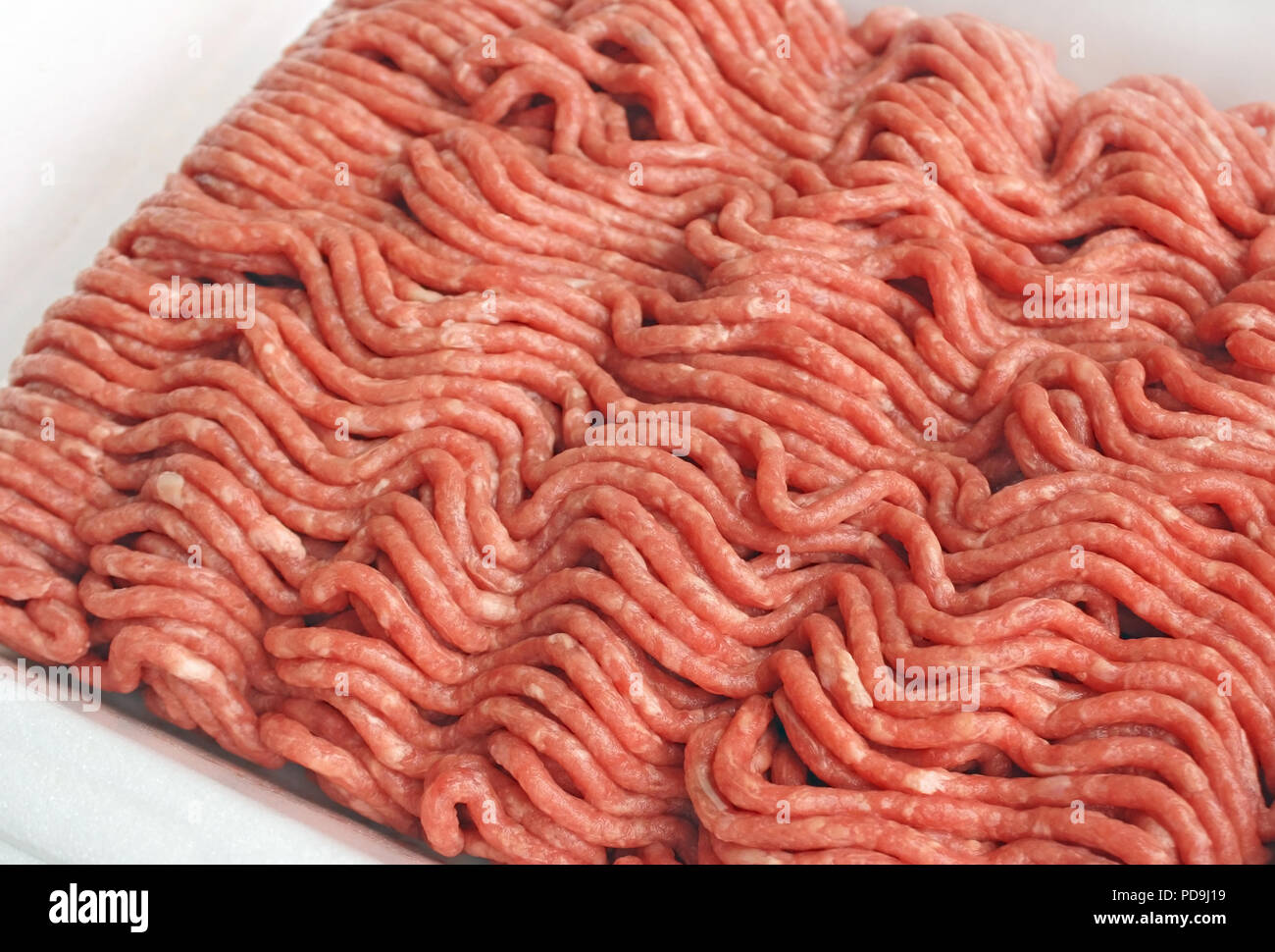 Close up of Lean ground beef Stock Photo Alamy