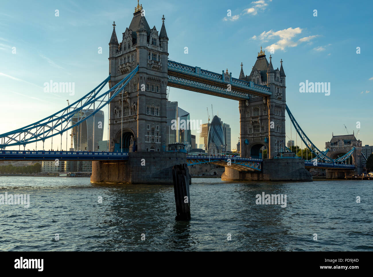 London England August 04, 2018 The world famous Tower Bridge,