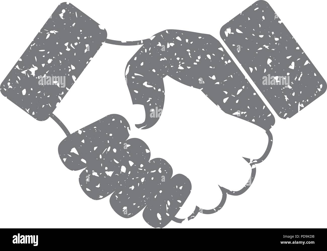 Grunge icon - Handshake Stock Vector Image & Art - Alamy