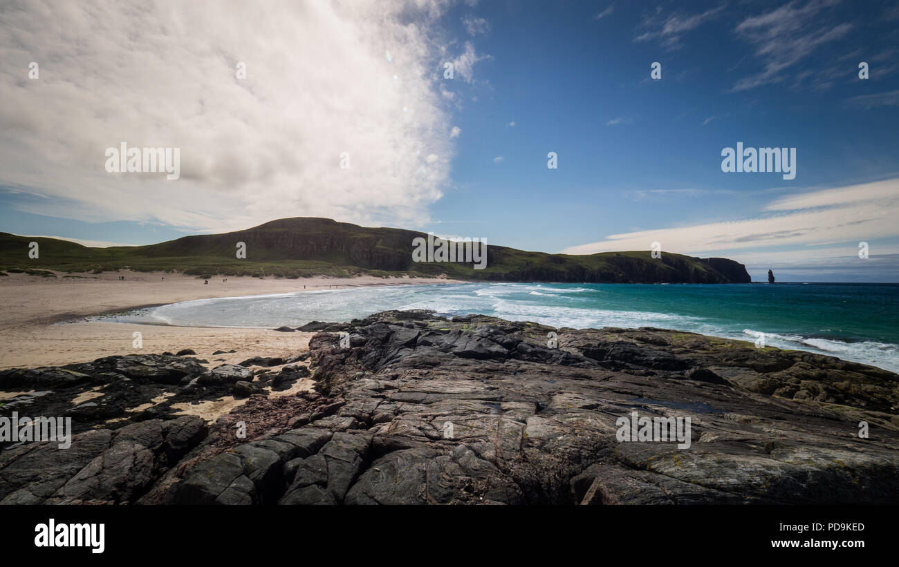 Sandwood beach, northern Scotland Stock Photo