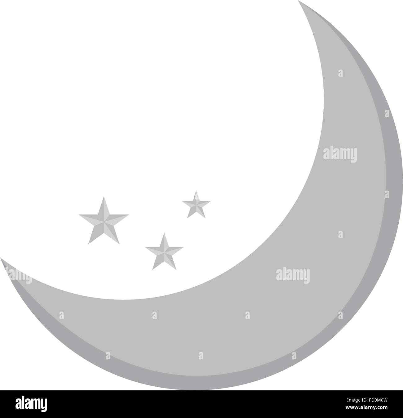 Isolated moon weather icon Stock Vector Image & Art - Alamy