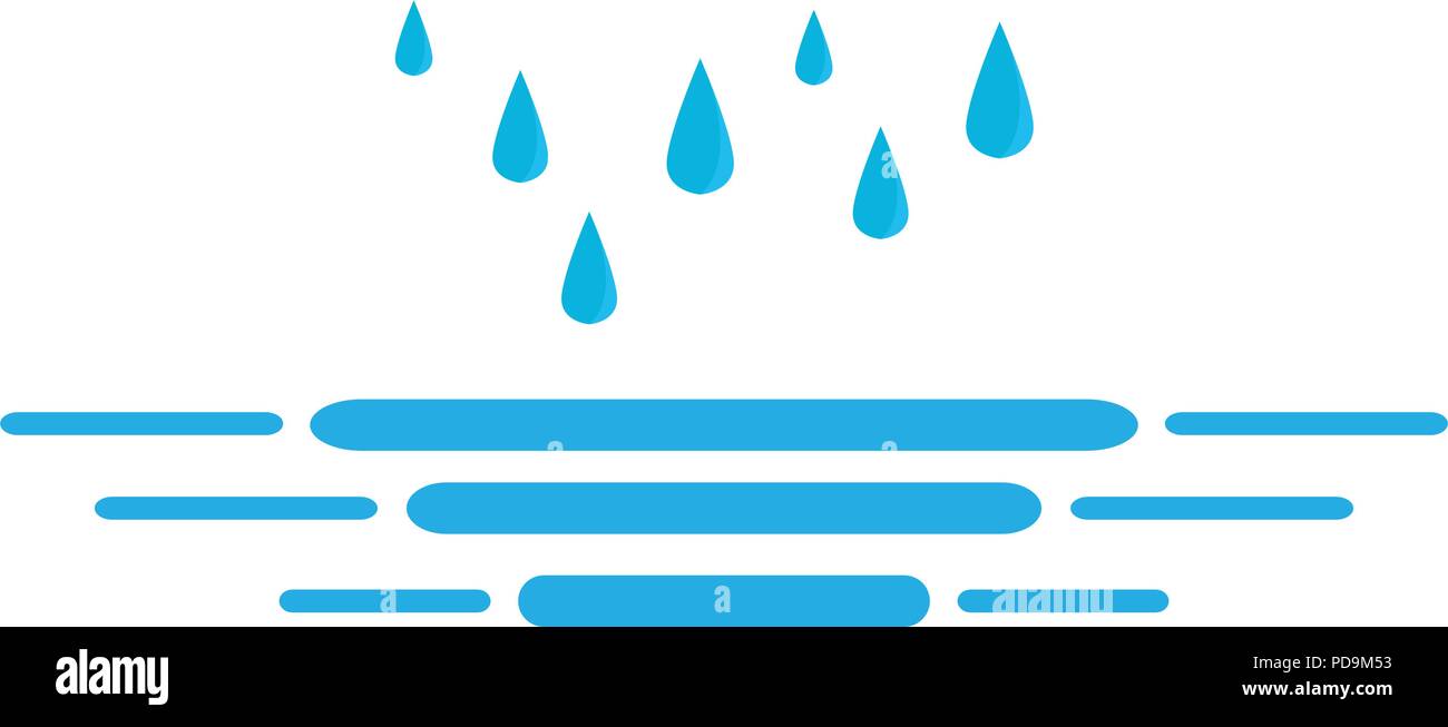 Isolated rainy weather icon Stock Vector Image & Art - Alamy
