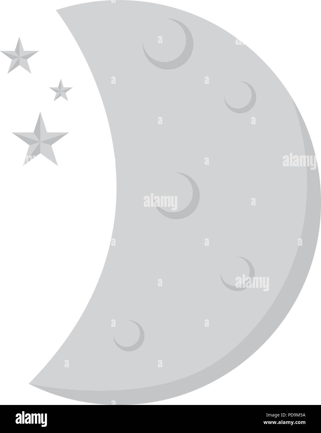 Isolated moon weather icon Stock Vector Image & Art - Alamy