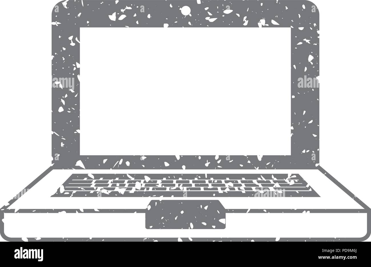 Grunge icon - Laptops Stock Vector