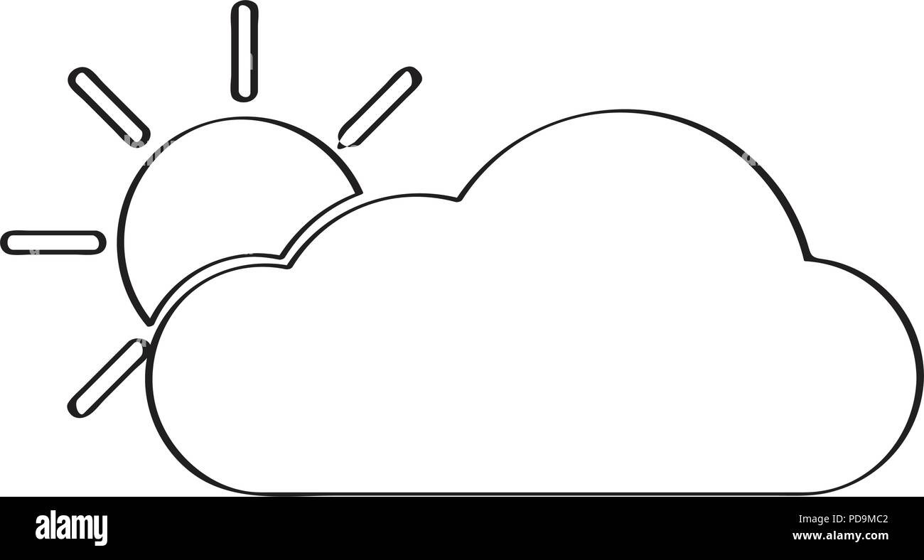 Sunny weather icon Black and White Stock Photos & Images - Alamy