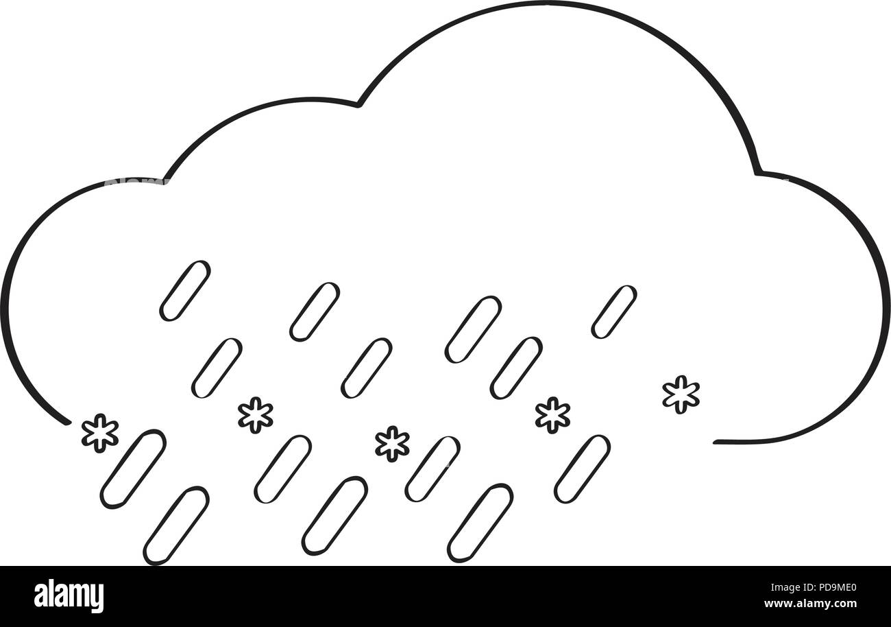 Isolated rainy weather icon Stock Vector Image & Art - Alamy