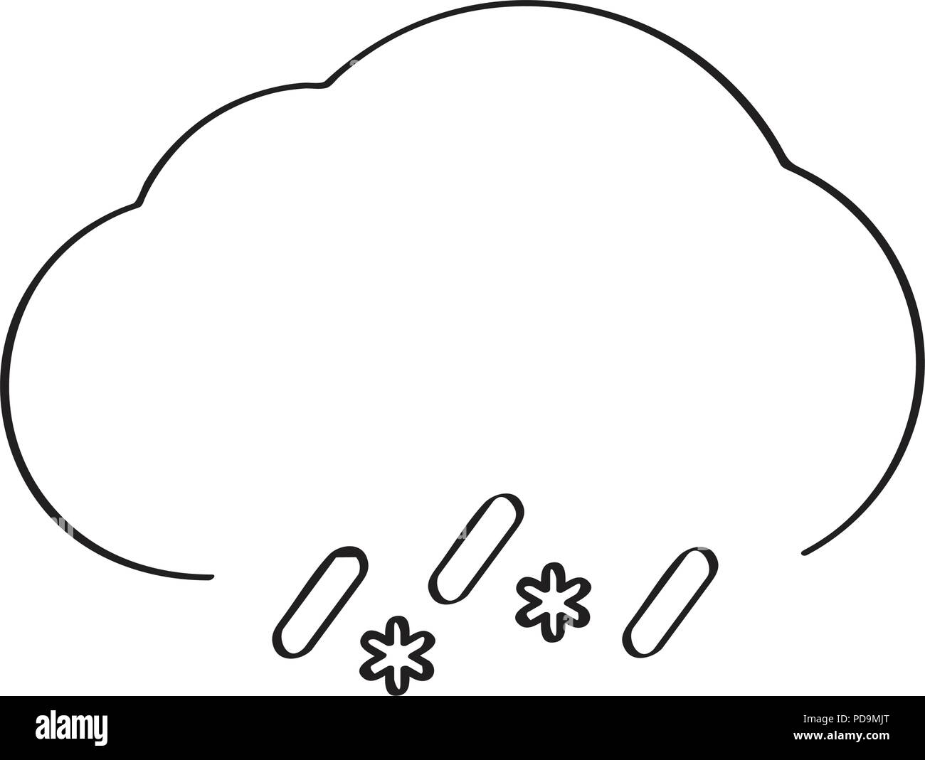 Isolated rainy weather icon Stock Vector Image & Art - Alamy