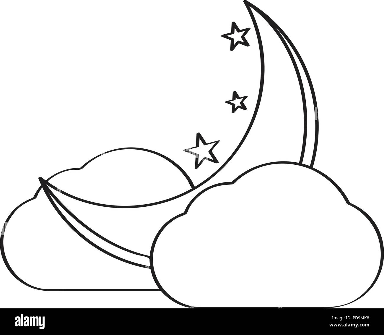 Isolated moon weather icon Stock Vector Image & Art - Alamy