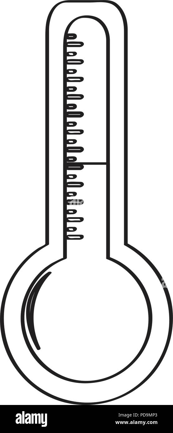 Isolated thermometer icon Stock Vector