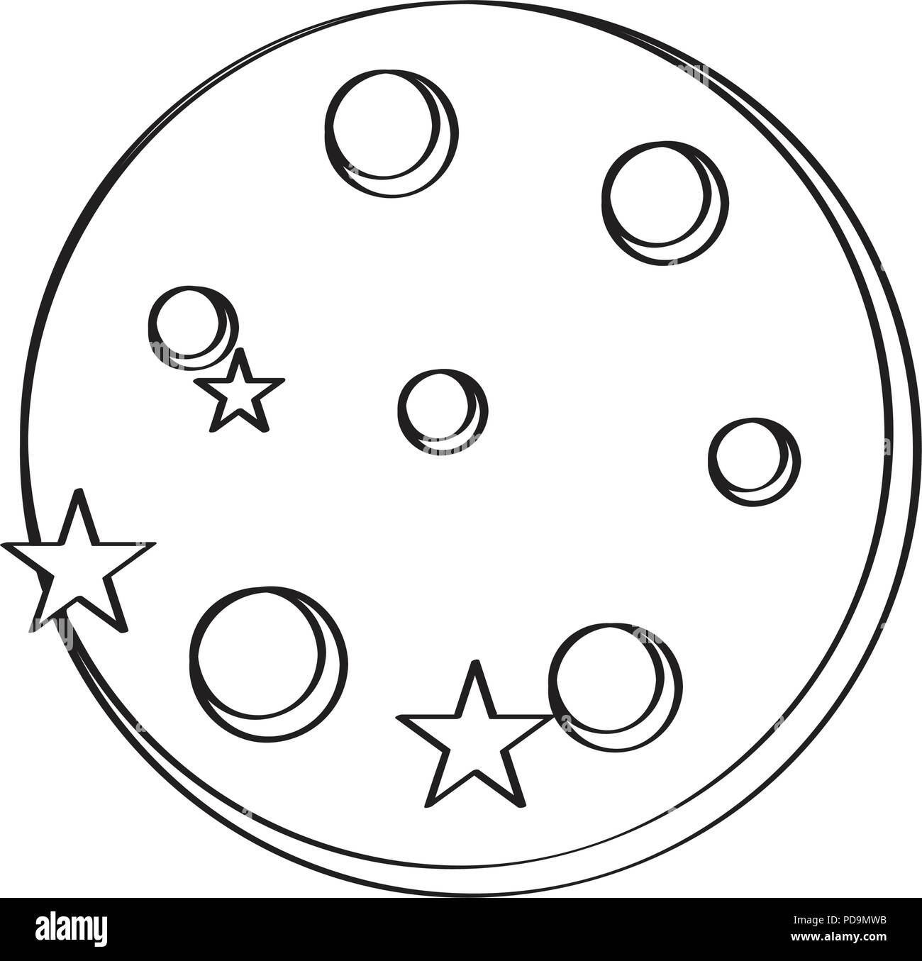Isolated moon weather icon Stock Vector Image & Art - Alamy