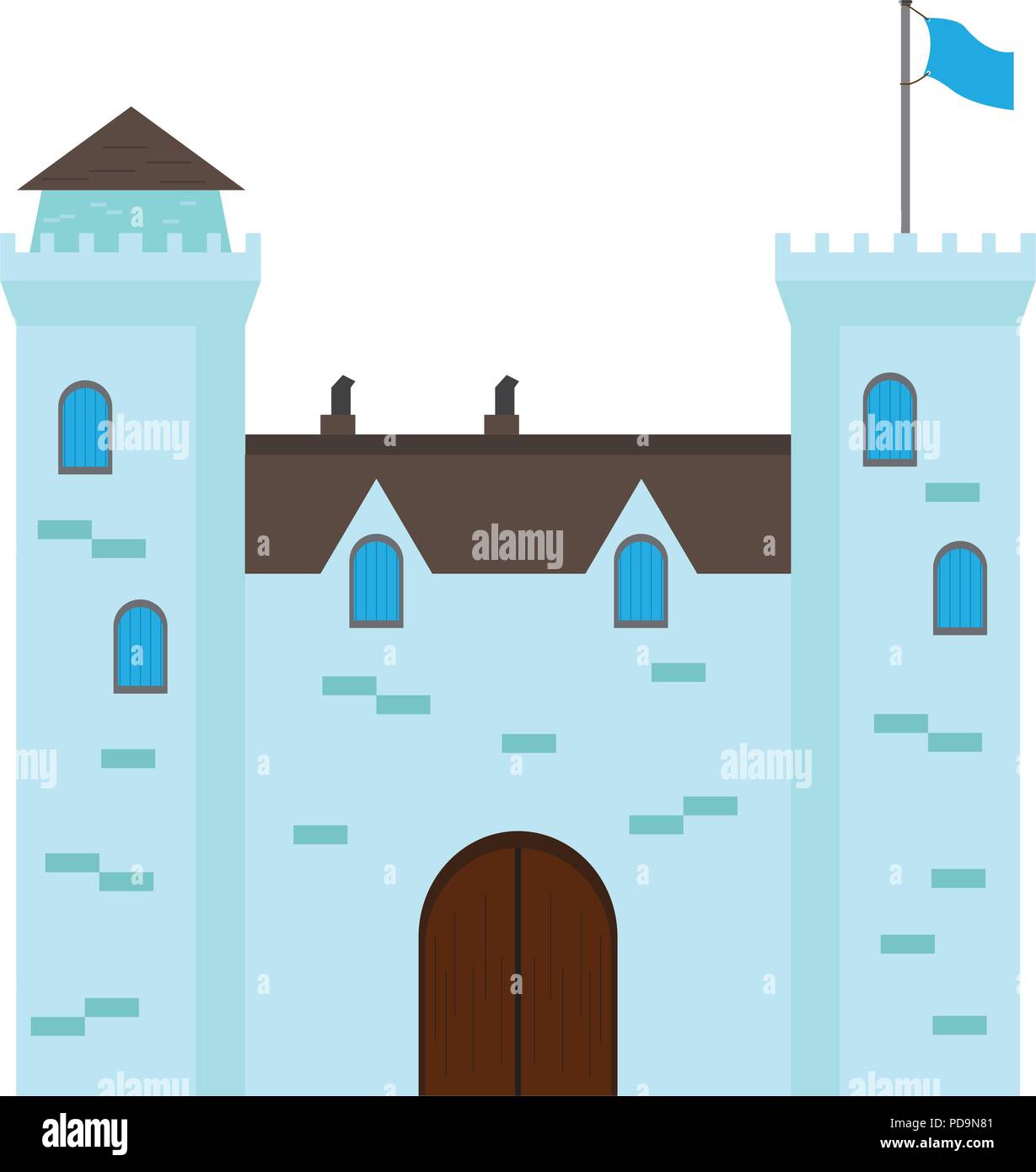 Isolated medieval castle icon Stock Vector Image & Art - Alamy
