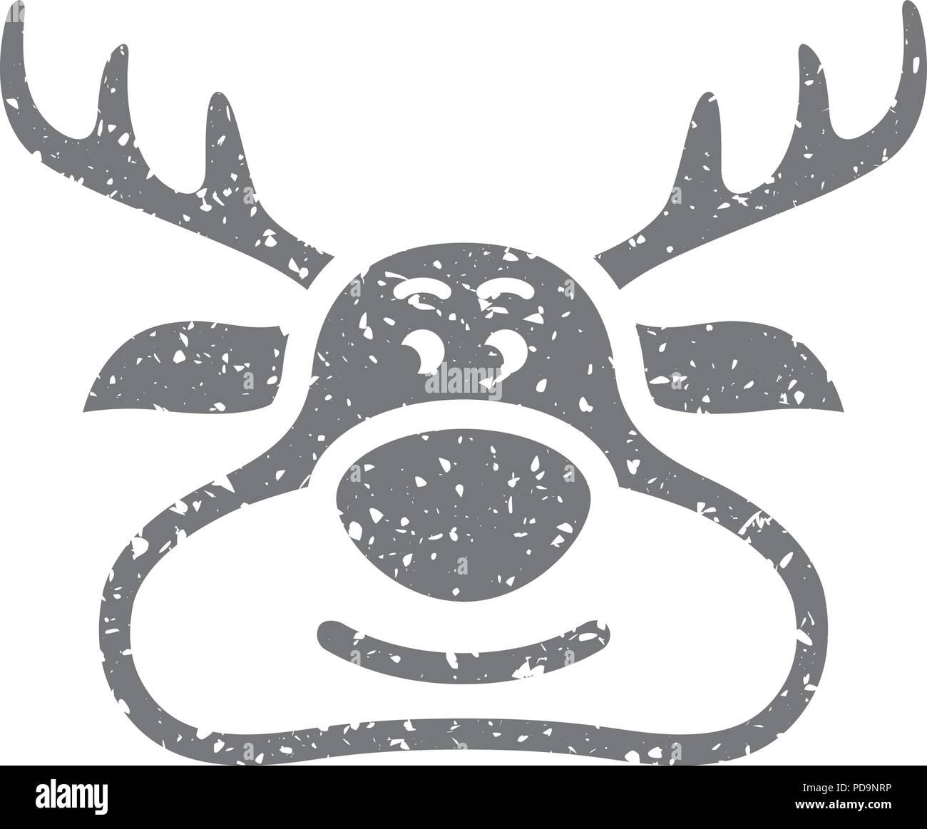 Grunge icon - Rudolph Stock Vector Image & Art - Alamy