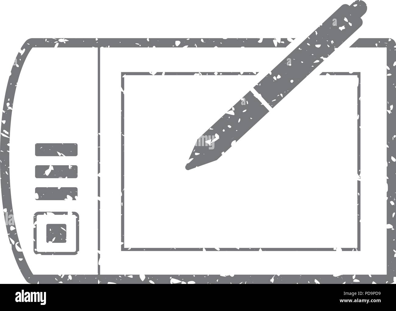 Grunge icon - Drawing tablet Stock Vector Image & Art - Alamy