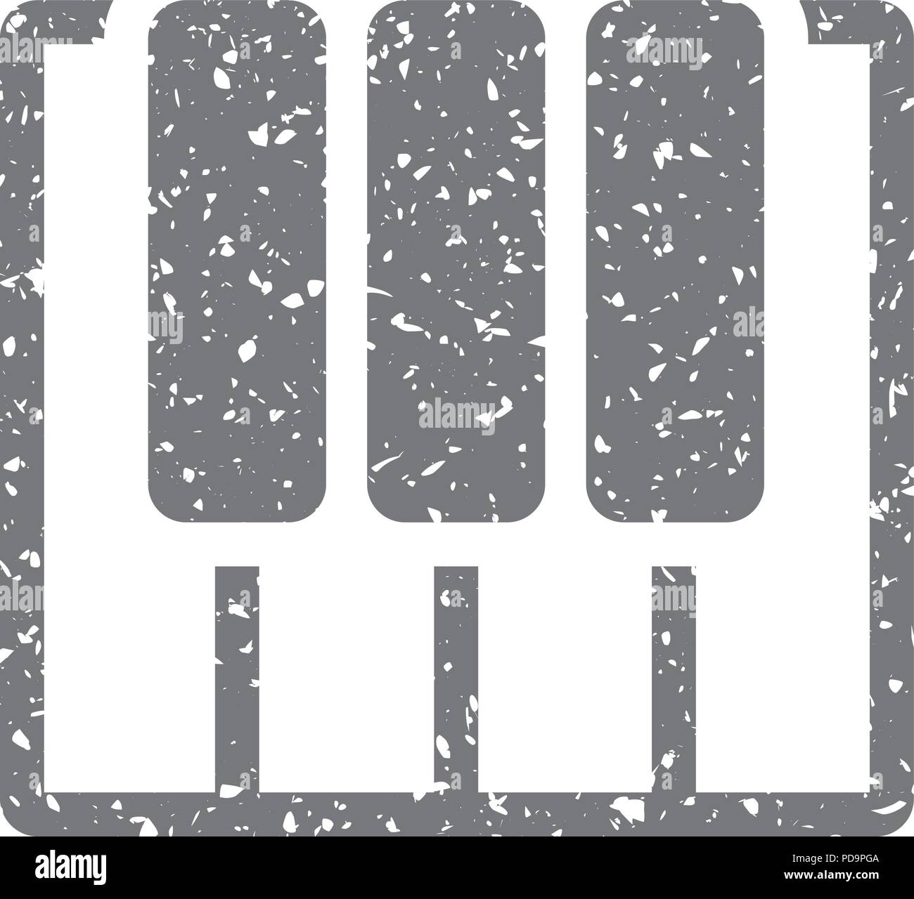 Grunge icon - Piano keys Stock Vector Image & Art - Alamy